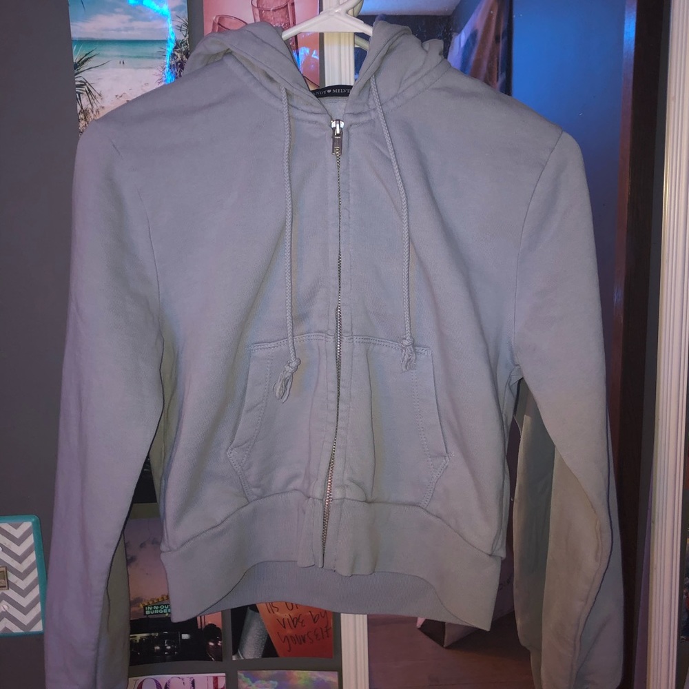 Brandy Light Blue Crystal Hoodie- Brand new